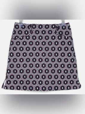Nivo Geo-Print Women's Skort in Black, White and Pink, Size 2
